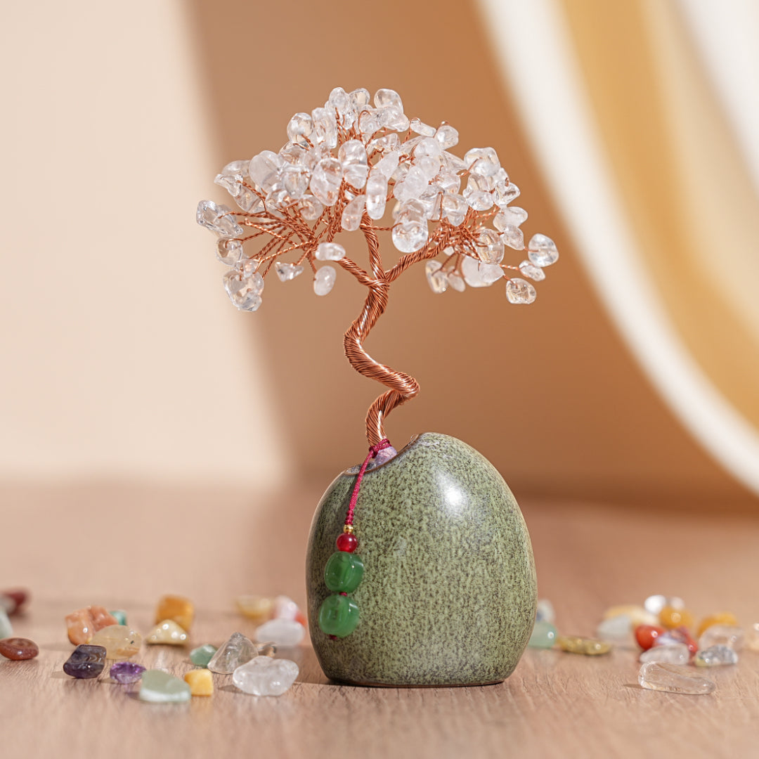 Arbre de Vie en Pierres Naturelles – Harmonie de Cristaux