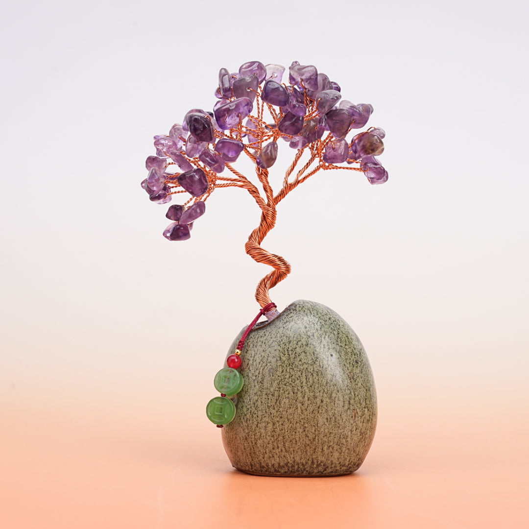 Arbre de Vie en Pierres Naturelles – Harmonie de Cristaux