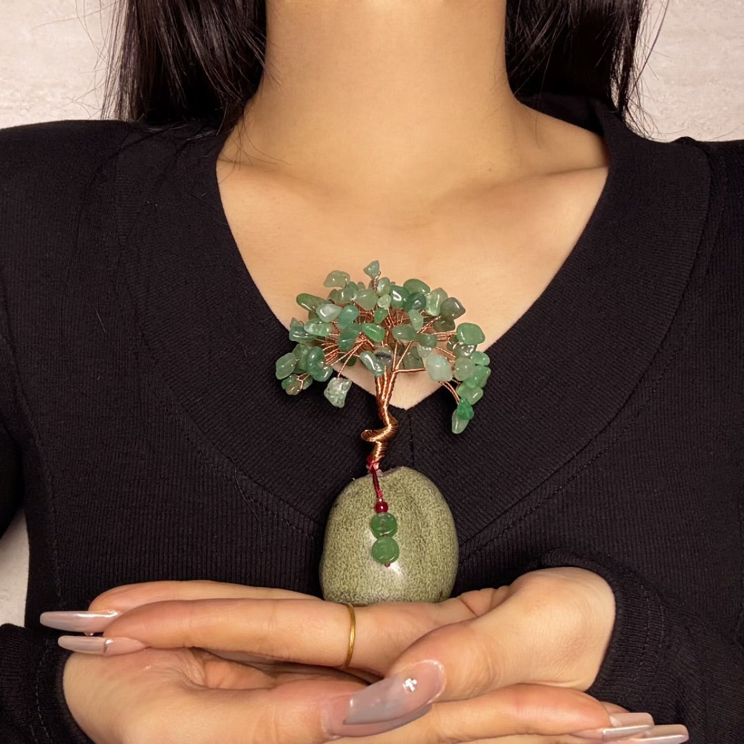 Arbre de Vie en Pierres Naturelles – Harmonie de Cristaux