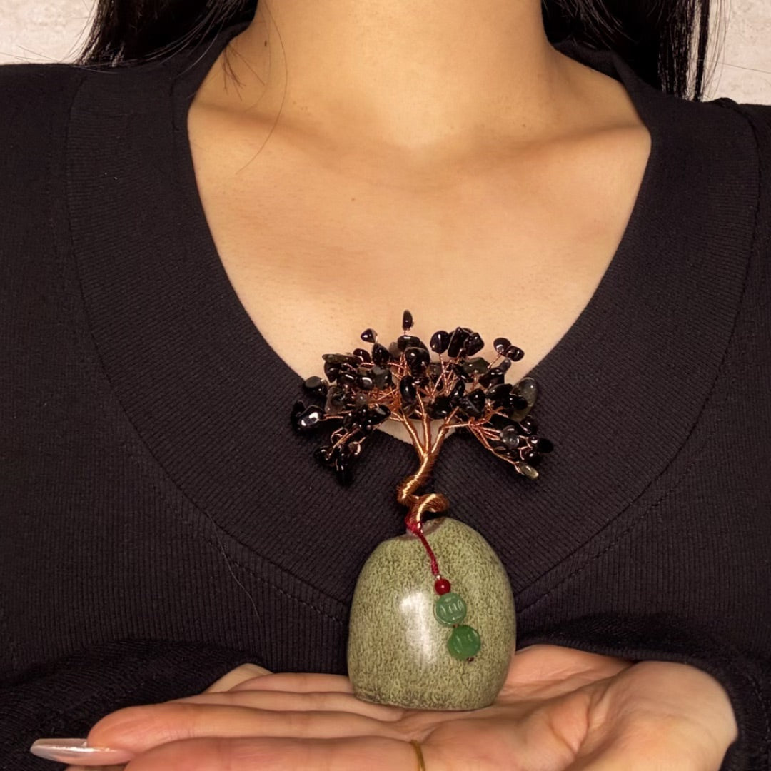 Arbre de Vie en Pierres Naturelles – Harmonie de Cristaux