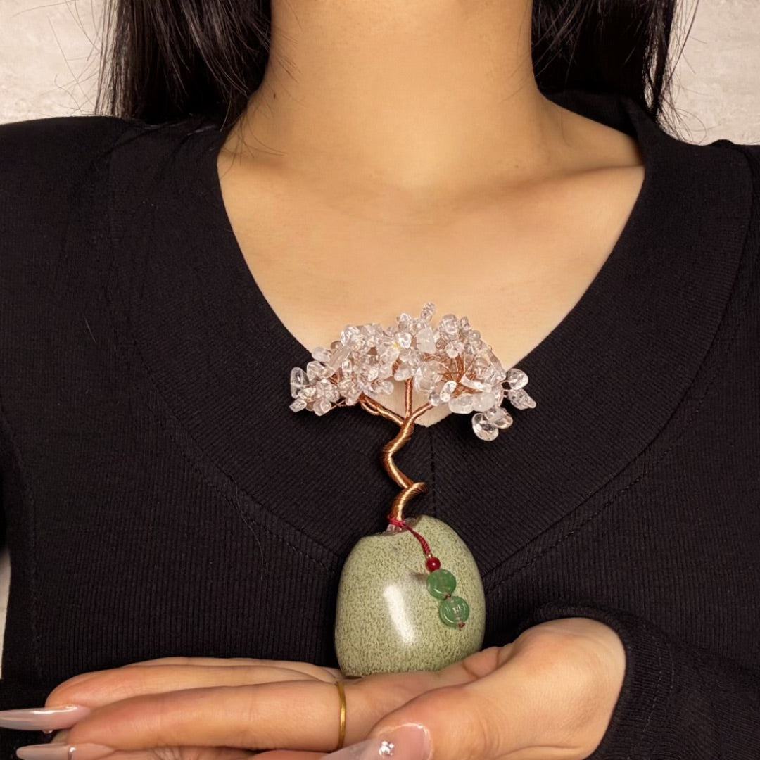 Arbre de Vie en Pierres Naturelles – Harmonie de Cristaux