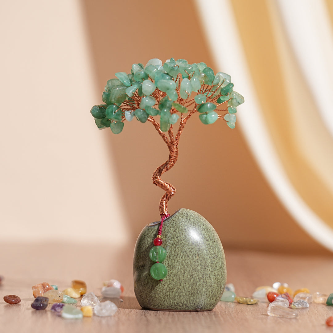 Arbre de Vie en Pierres Naturelles – Harmonie de Cristaux