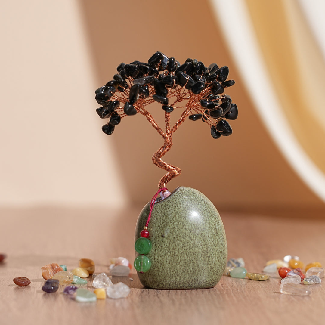 Arbre de Vie en Pierres Naturelles – Harmonie de Cristaux