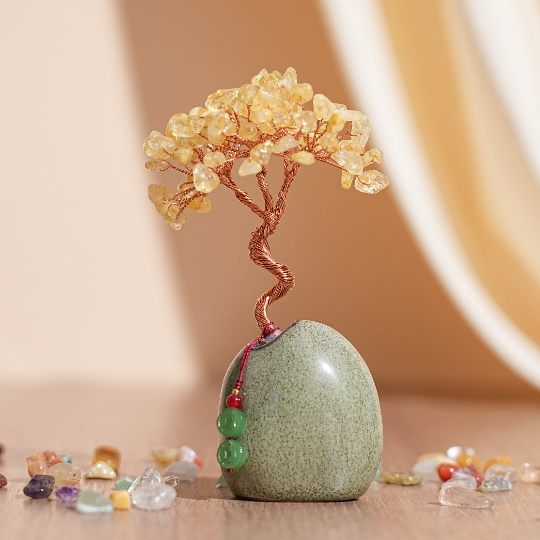 Arbre de Vie en Pierres Naturelles – Harmonie de Cristaux