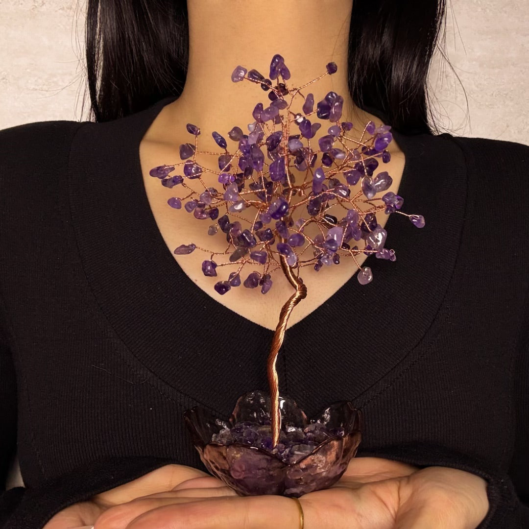 Arbre de Vie en Pierres Naturelles – Joyau Cristallin