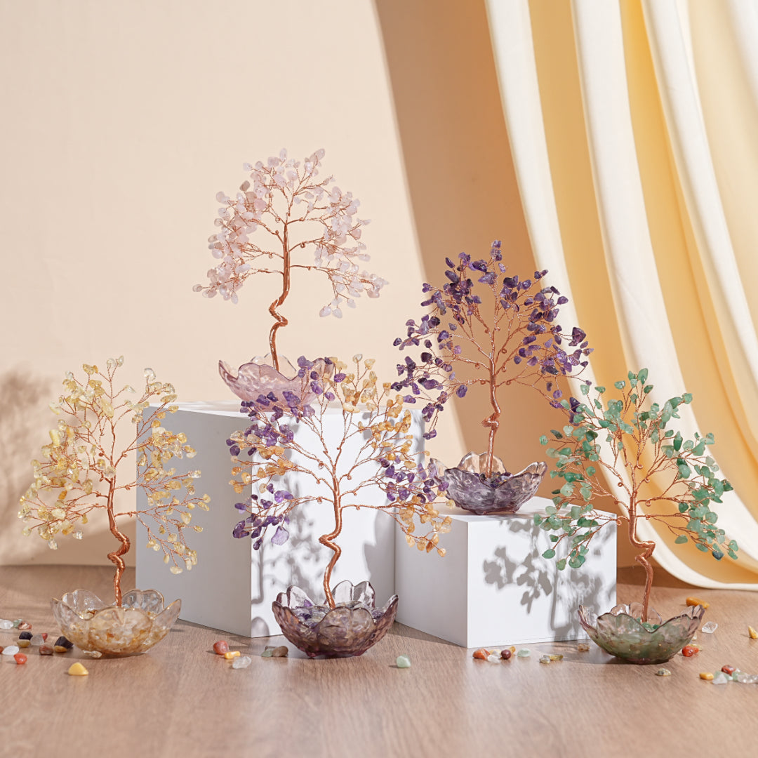 Arbre de Vie en Pierres Naturelles – Joyau Cristallin