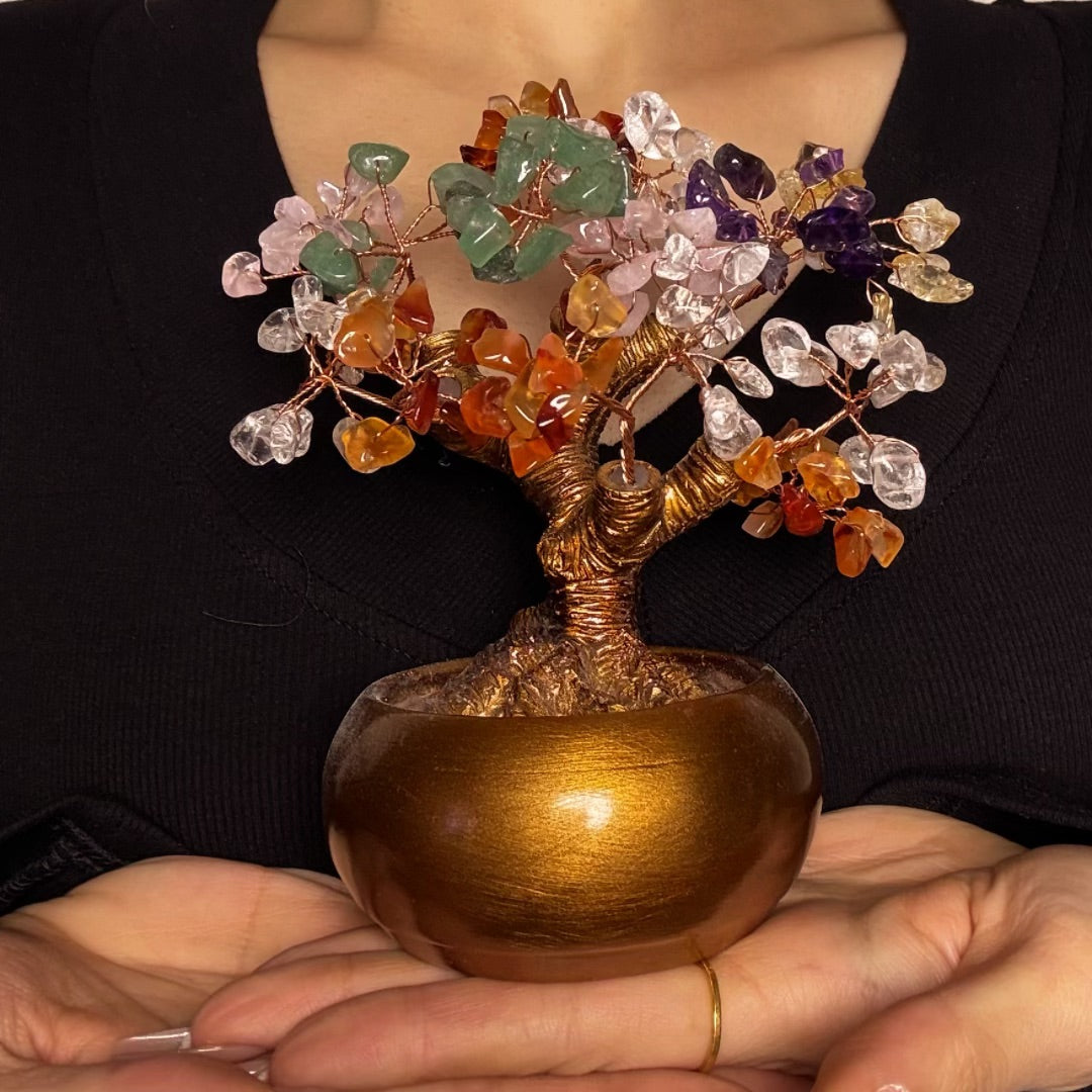 Arbre de Vie en Pierres Naturelles – Trésor Énergétique