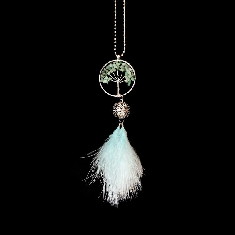 Dreamcatcher Tree of Life "Happiness" in Natural Stones Moment ici