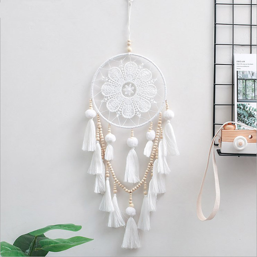 Attrape rêve ‘Liberté’ Artisanal bohème fait main en coton de haute qualité pour améliorer le sommeil et la décoration murale de chambre