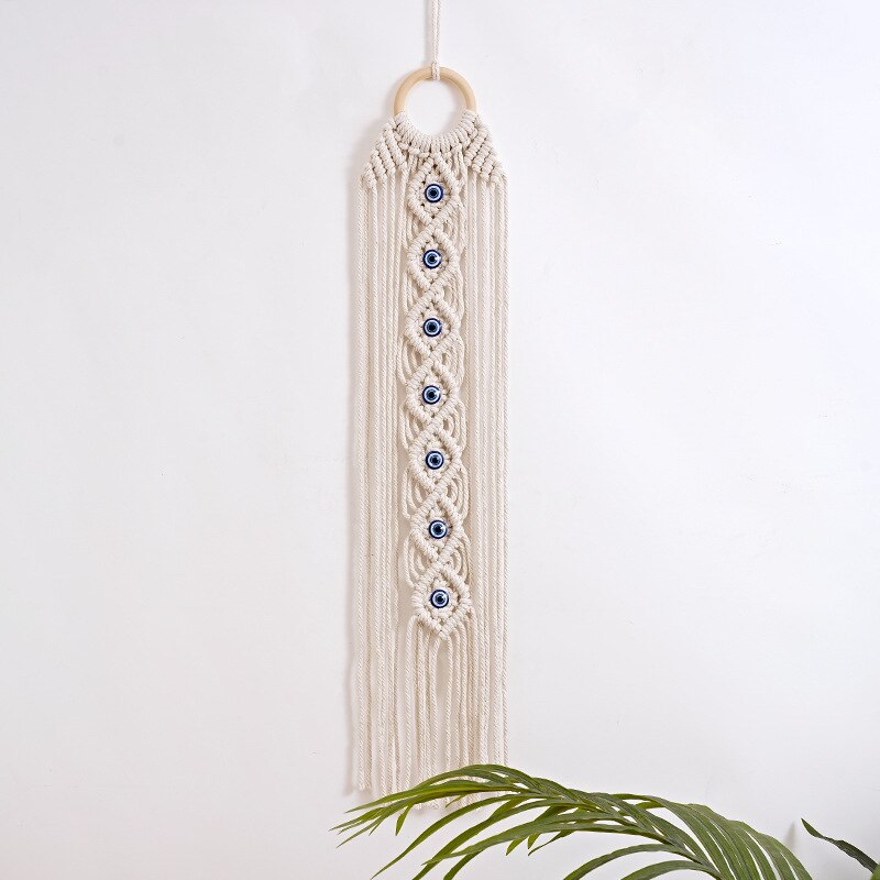 Macramé Dreamcatcher ‘Romantic Shield’ against Evil Eye