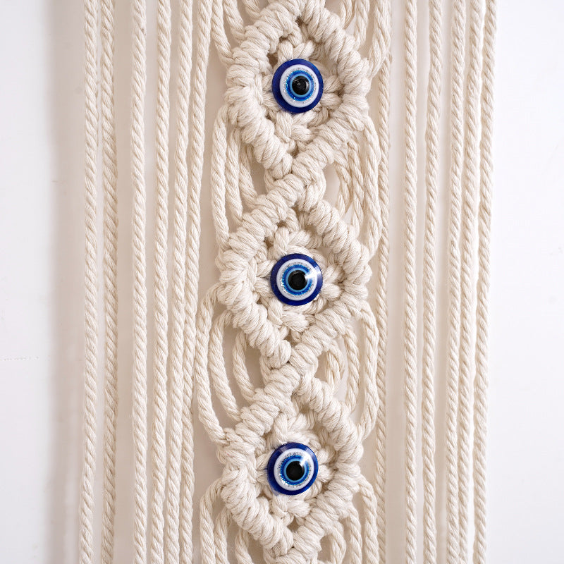 Attrape rêve Macramé ‘Bouclier Romantique’ contre Mauvais Œil