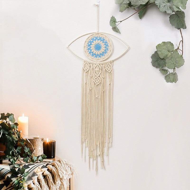 Macramé Dreamcatcher 'Guardian' with Evil Eye Moment Ici