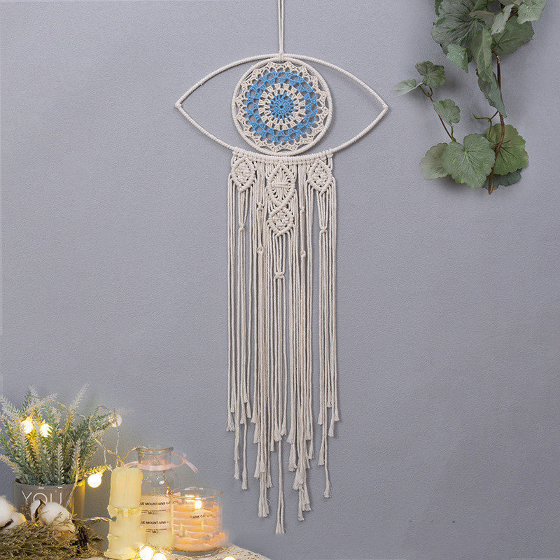 Macramé Dreamcatcher 'Guardian' with Evil Eye Moment Ici