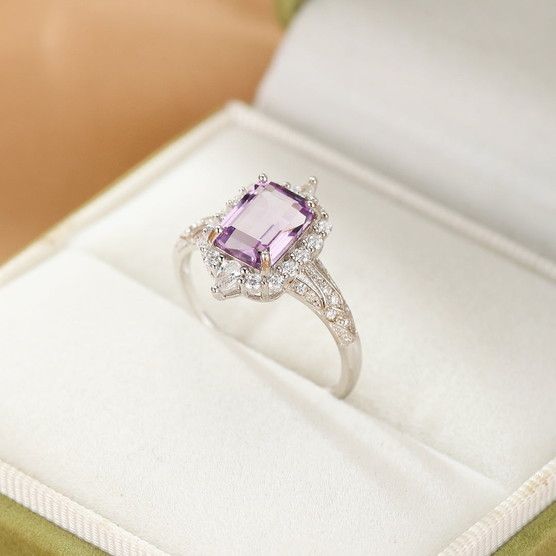 Bague Améthyste – Héritage Royal, Argent