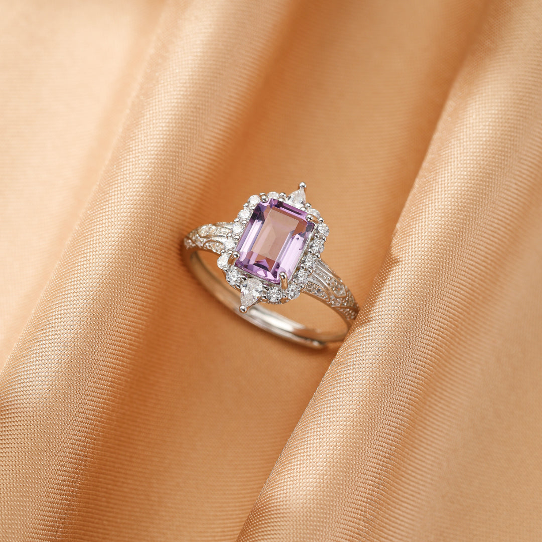 Bague Améthyste – Héritage Royal, Argent