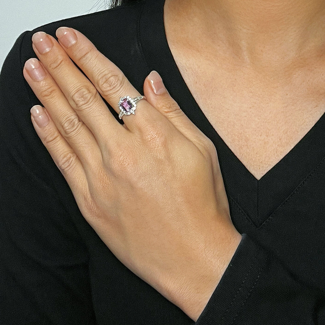 Bague Améthyste – Héritage Royal, Argent