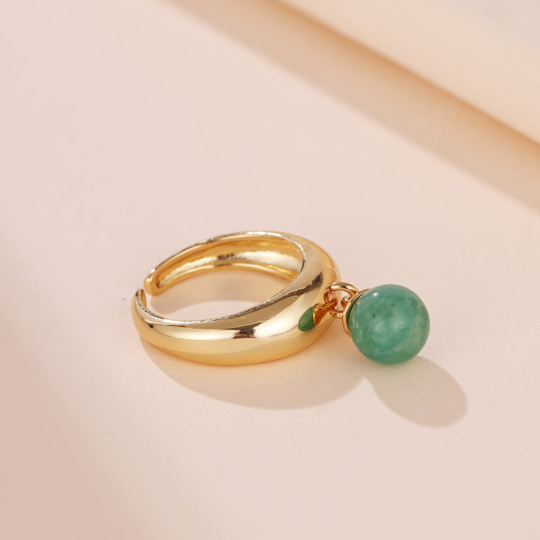 Bague Aventurine – Goutte de Sérénité