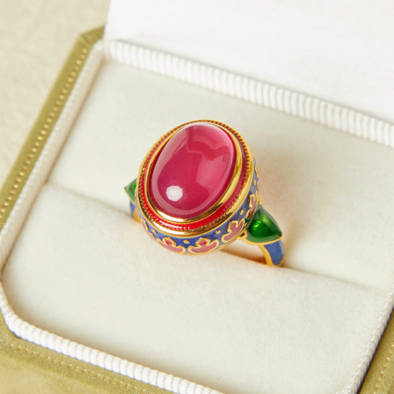 Bague Cornaline – Abondance, Argent Plaqué Or