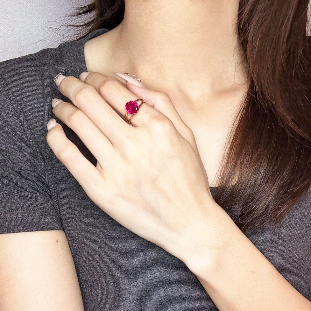 Bague Cornaline – Essence de Vie, Argent Plaqué Or