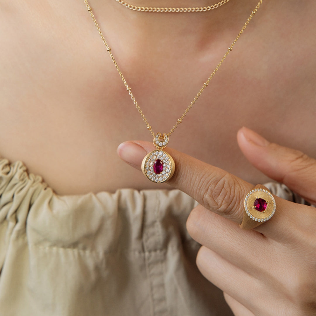 Bague Cornaline – Flamme Énergisante, Argent Plaqué Or