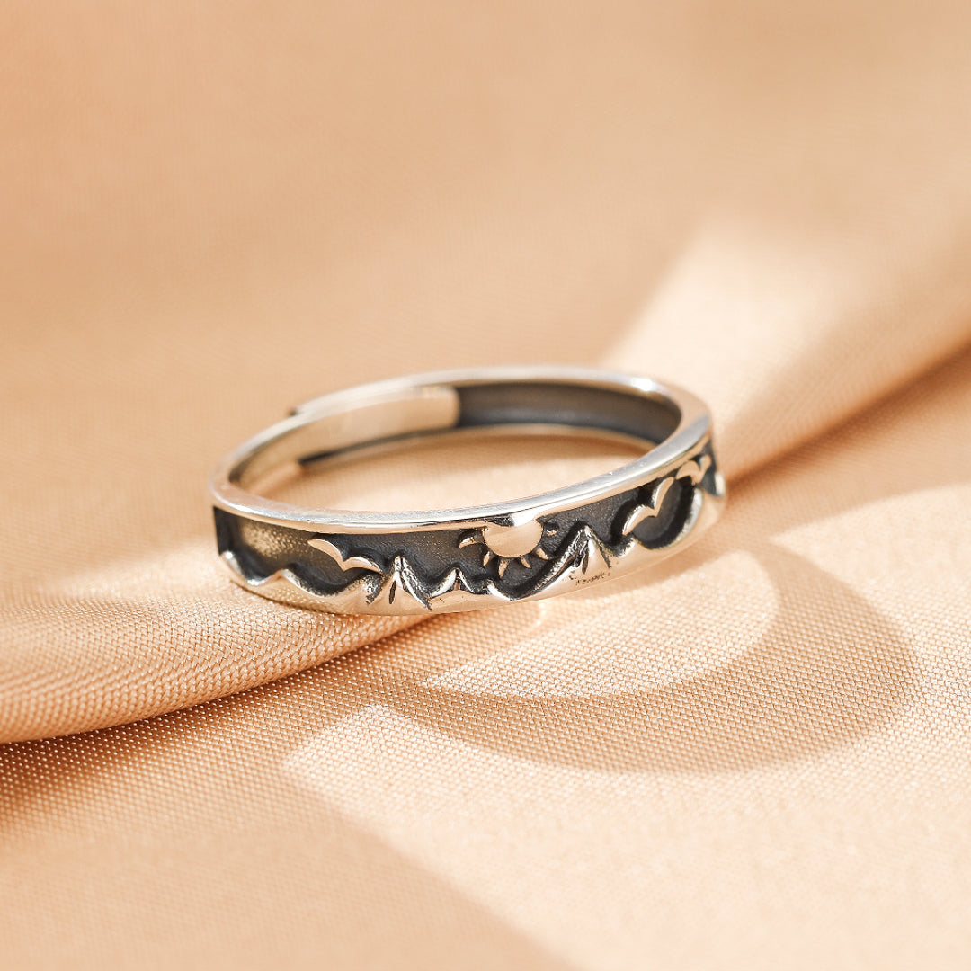Bague Couple – Astres Unis, Argent