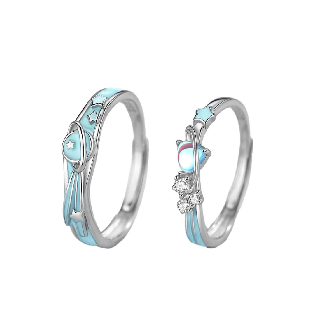 Bague couple – Promesse Astrale, Argent