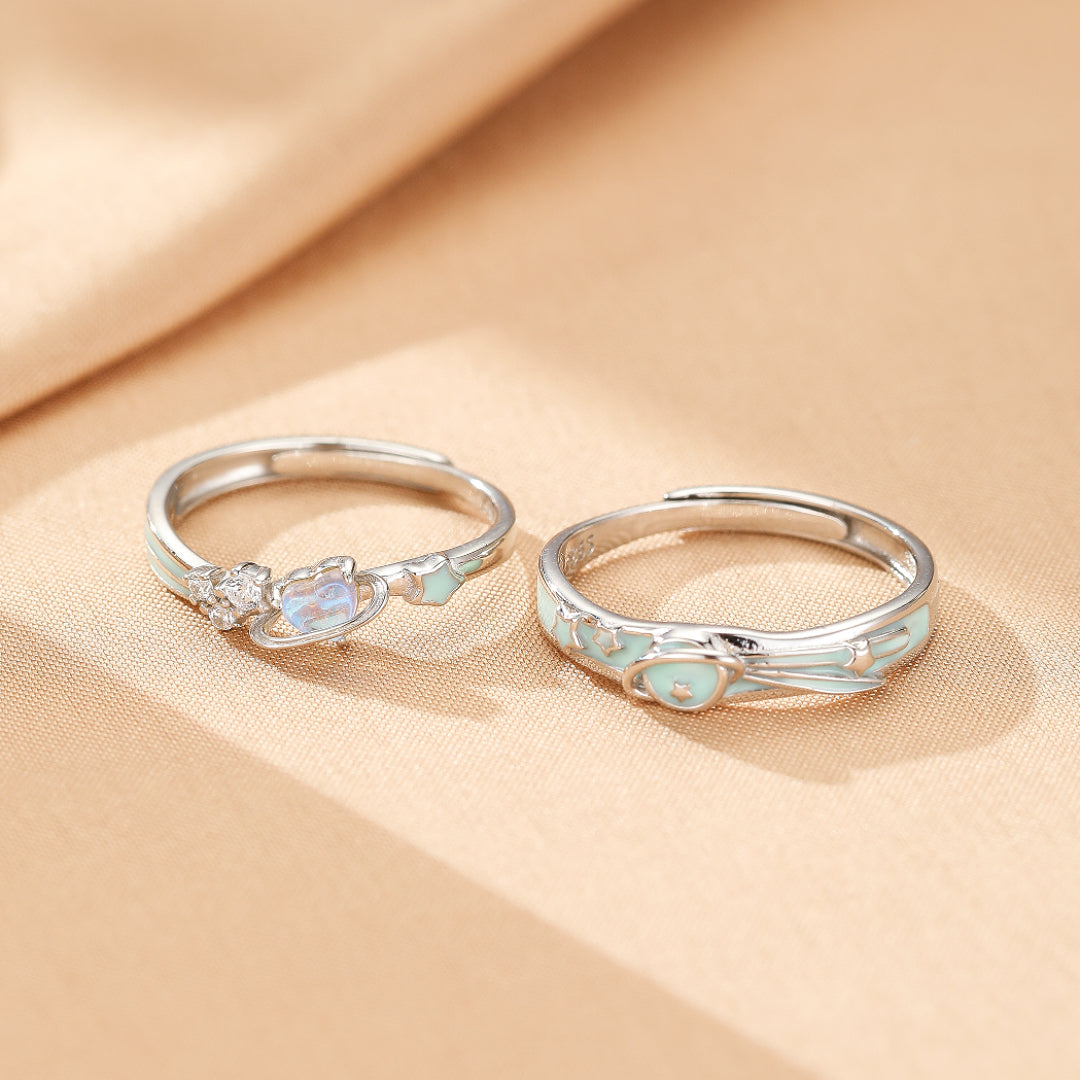 Bague couple – Promesse Astrale, Argent