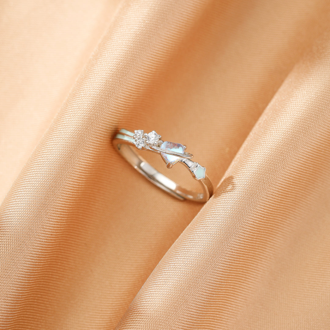 Bague couple – Promesse Astrale, Argent