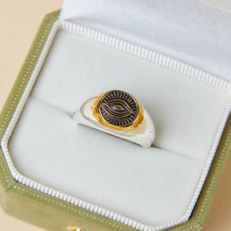 Bague Homme – Œil Maléfique, Argent