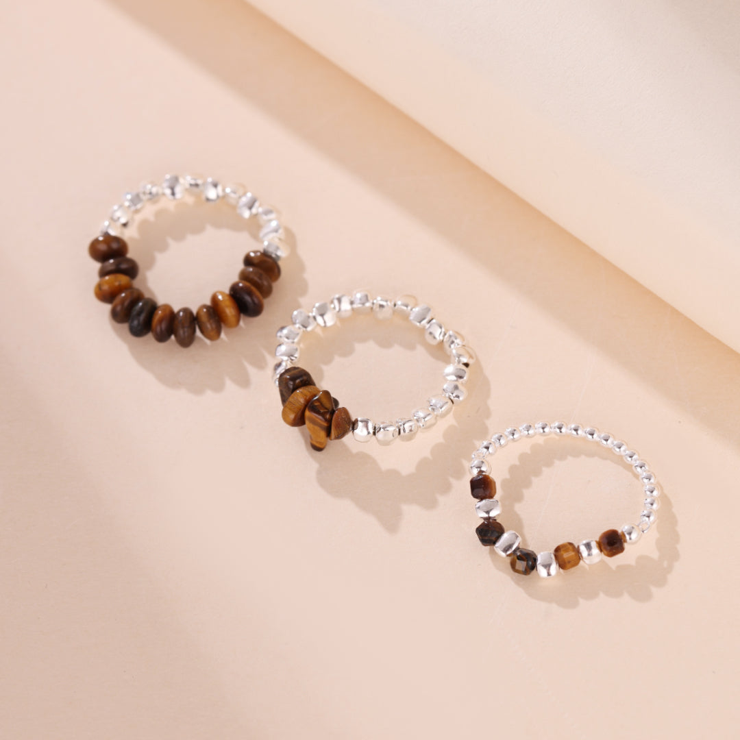 Tiger's Eye Ring – Protective Glow, Silver