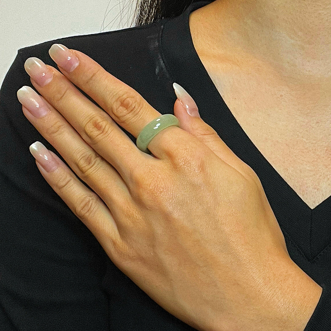 Bague Jade – Équilibre Doux