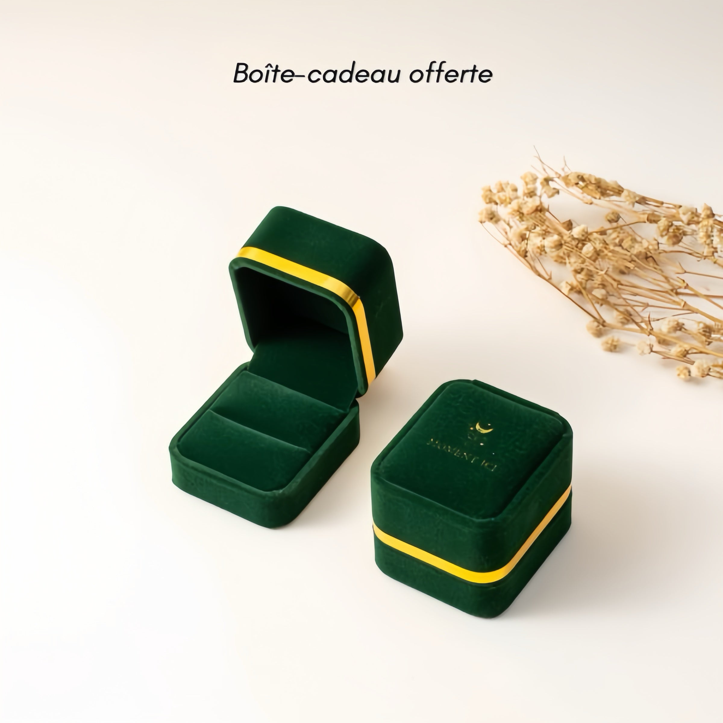 Bague Jade – Symphonie du Cœur, Argent Plaqué Or