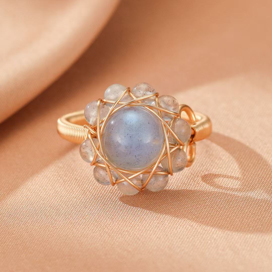 Labradorite Ring – Celestial Sphere