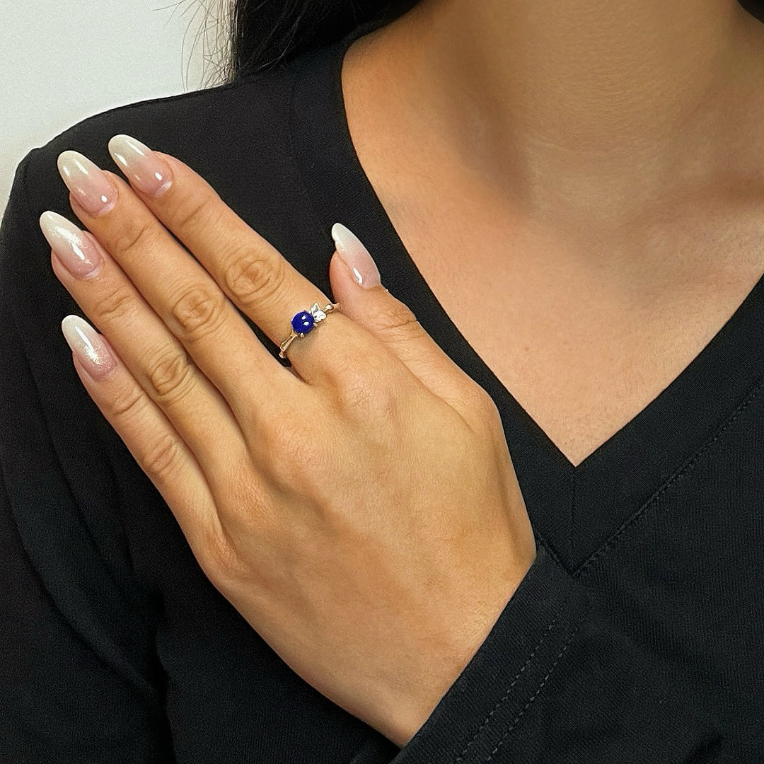 Lapis Lazuli Ring – Inner Roots, Silver