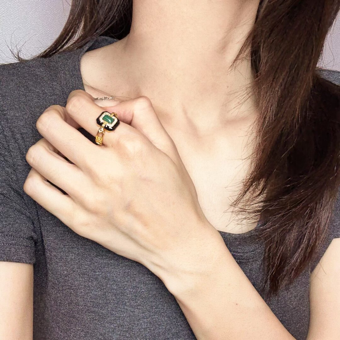 Bague Malachite – Éveil de Confiance
