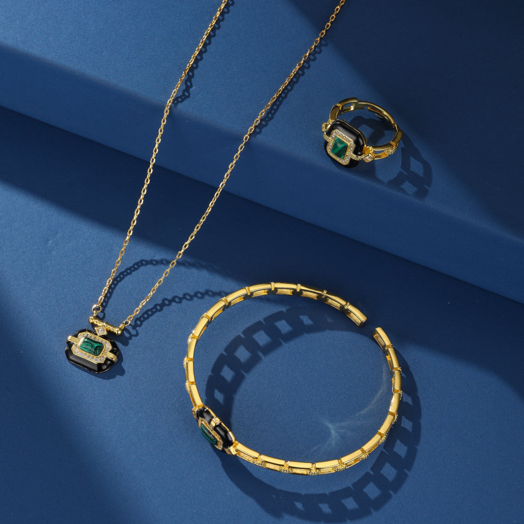 Bague Malachite – Éveil de Confiance