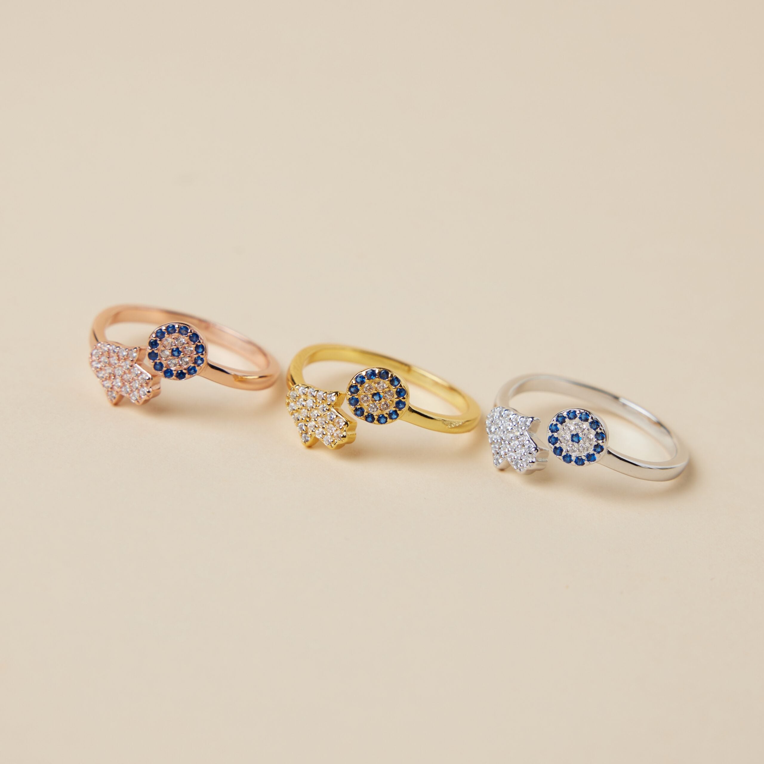 Evil Eye Ring – Protection, Silver
