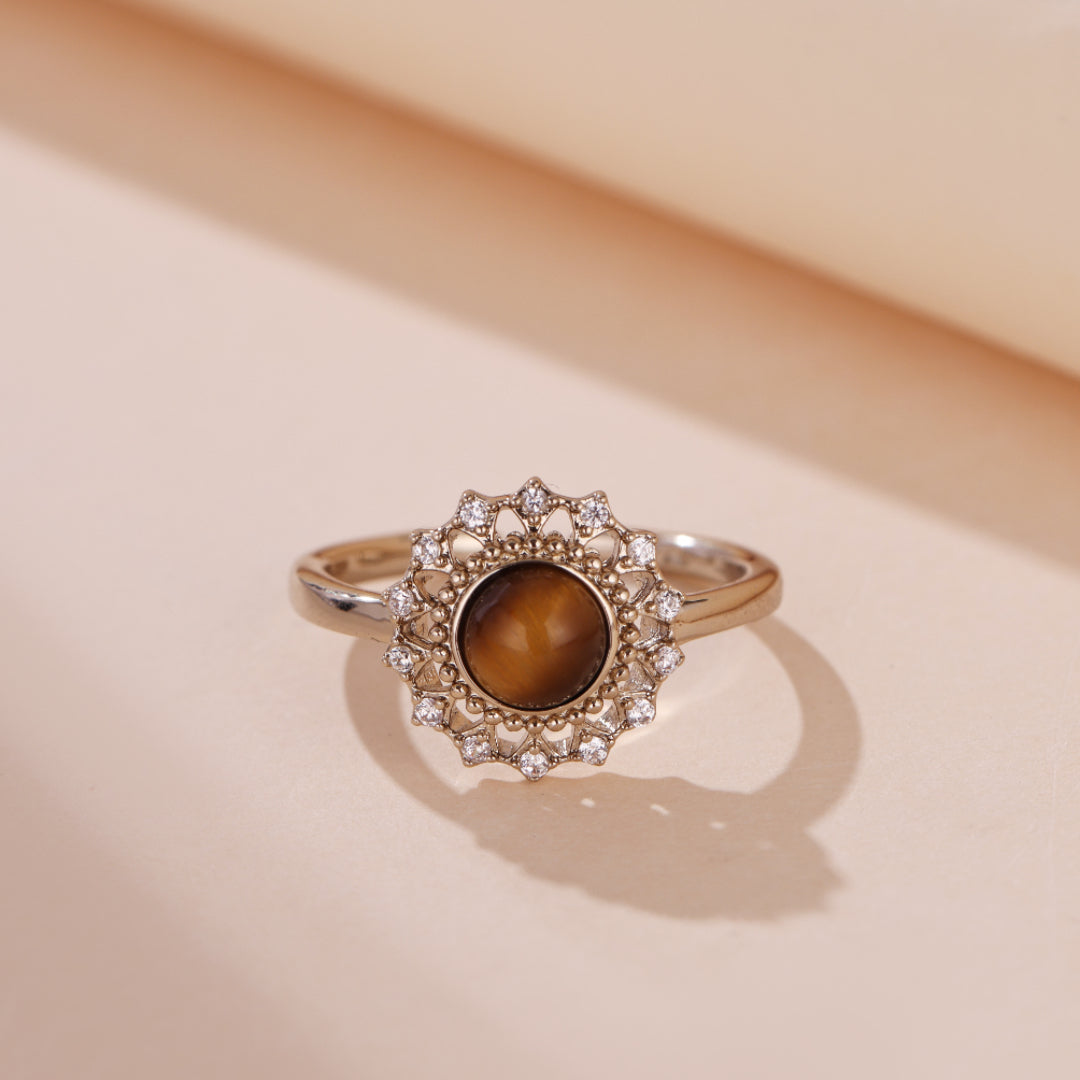 Bague Œil de Tigre – Aura Solaire