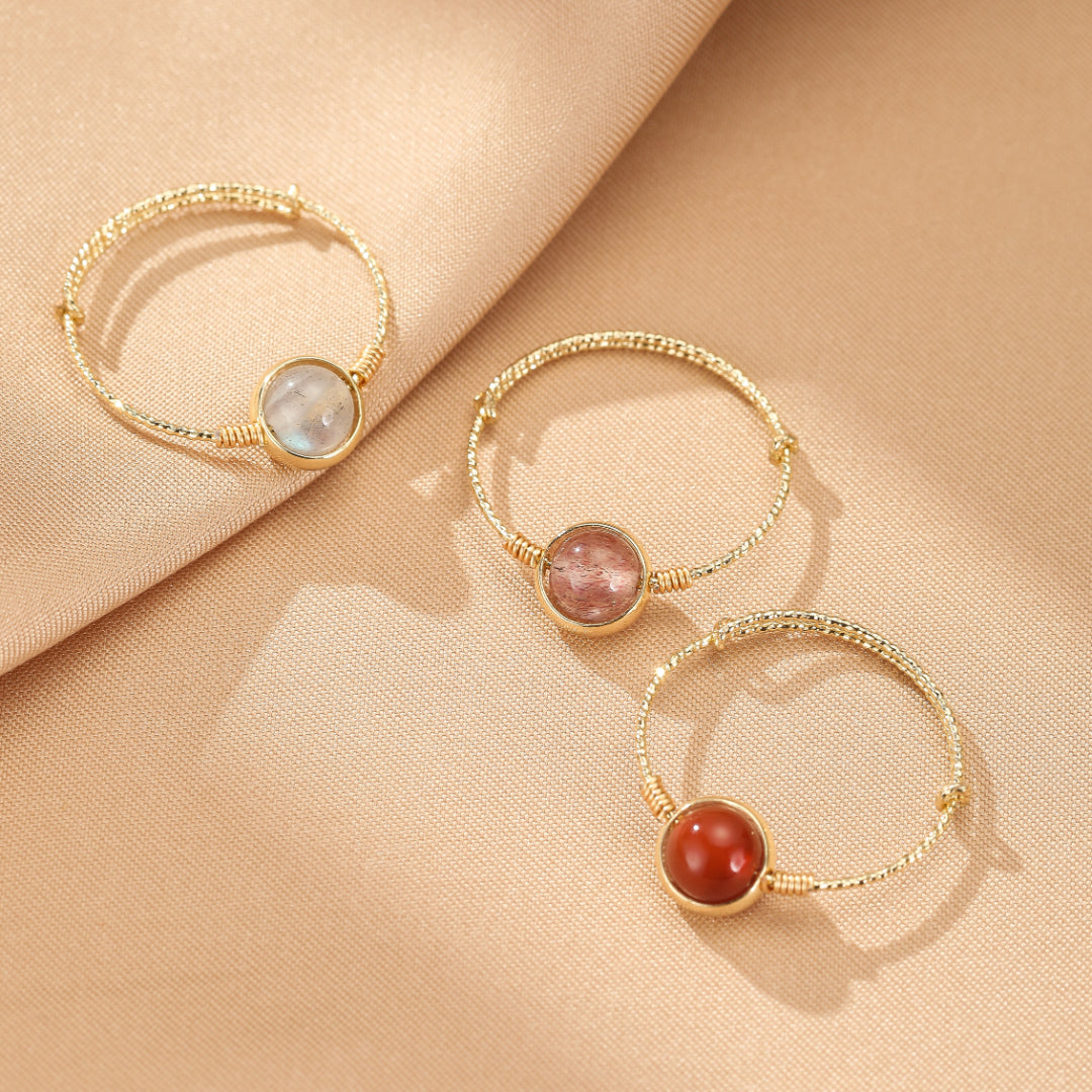 Natural Stone Ring – Mystery and Harmony