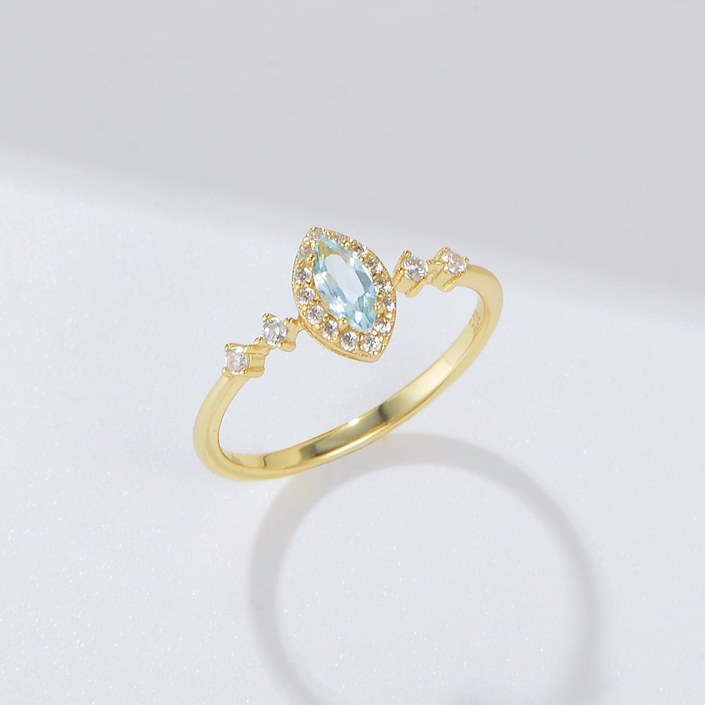 Bague Topaze – Mirage Bleu, Argent 925