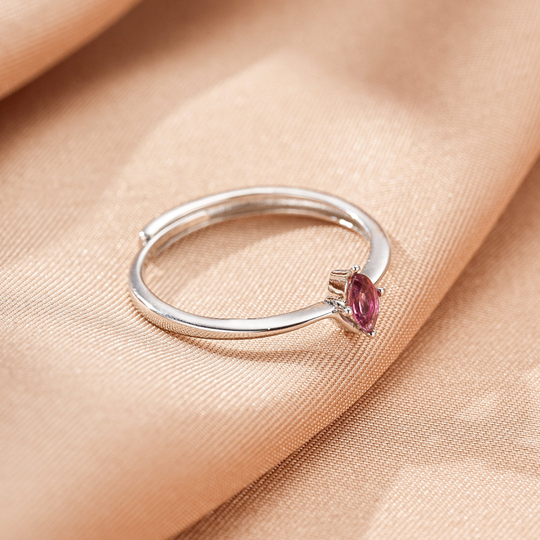 Tourmaline Ring – Celestial Promise, Silver