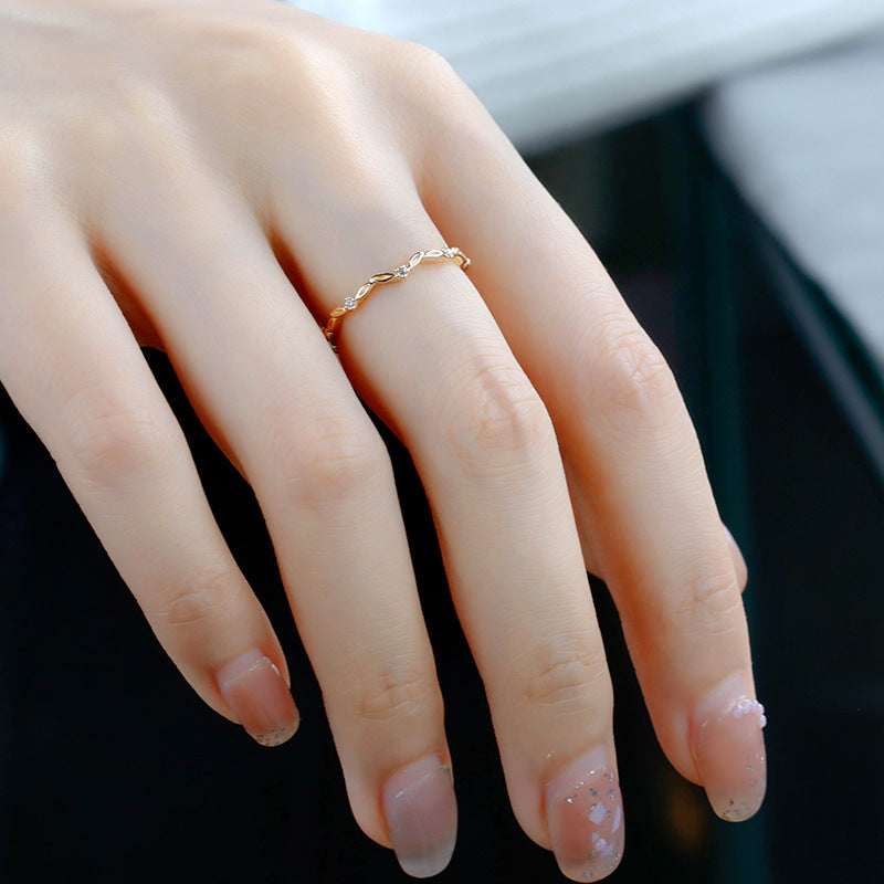 Bague Trio Aigue Marine, Perle et Zircon – Sérénité Florale