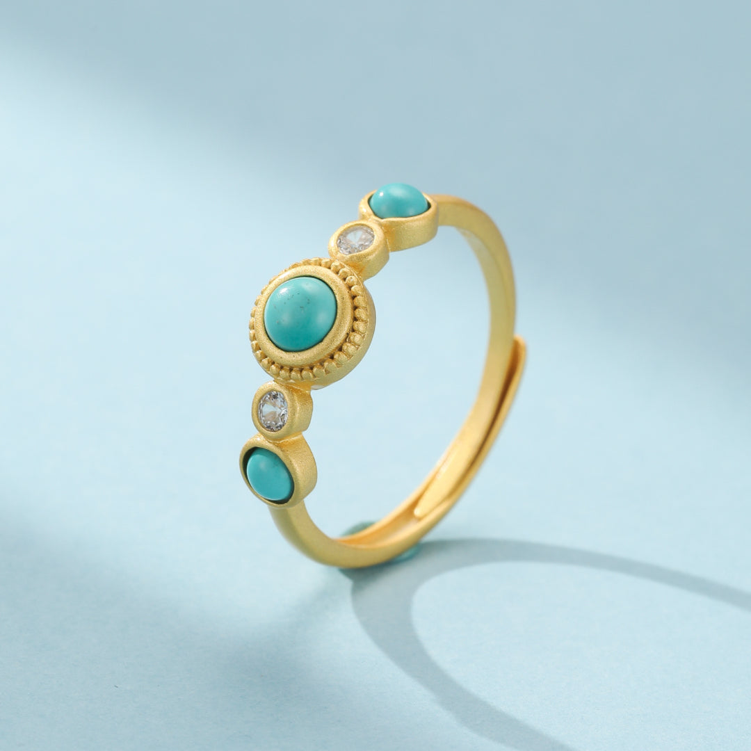 Bague Turquoise – Mirage Éternel, Argent