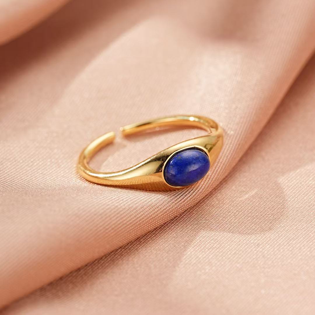 Bague Lapis Lazuli – Mystère Nocturne, Argent
