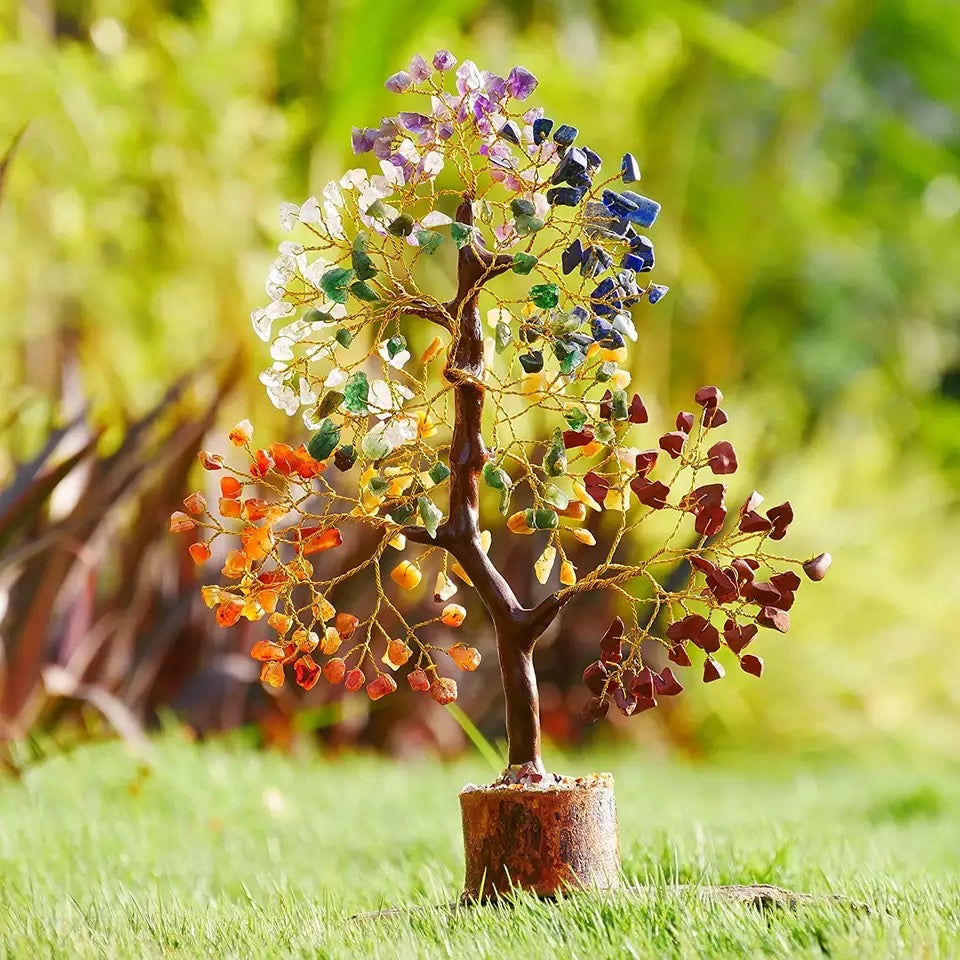 Nature's Beauty - 7 Chakra Gemstone Tree of Life