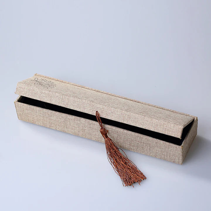 boite cadeau en lin collier