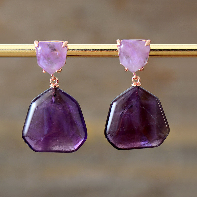 Boucles d'Oreilles Améthyste – Apaisement