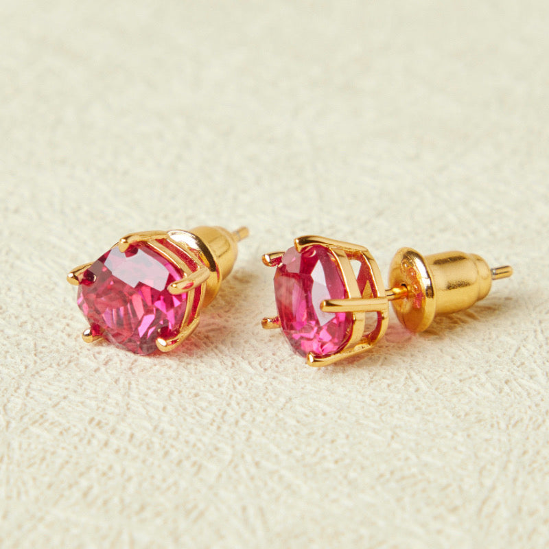 Boucles d'Oreilles Cornaline – Essence de Vie, Argent Plaqué Or