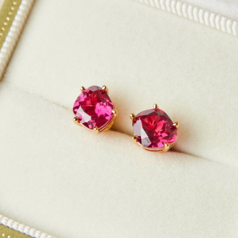 Boucles d'Oreilles Cornaline – Essence de Vie, Argent Plaqué Or