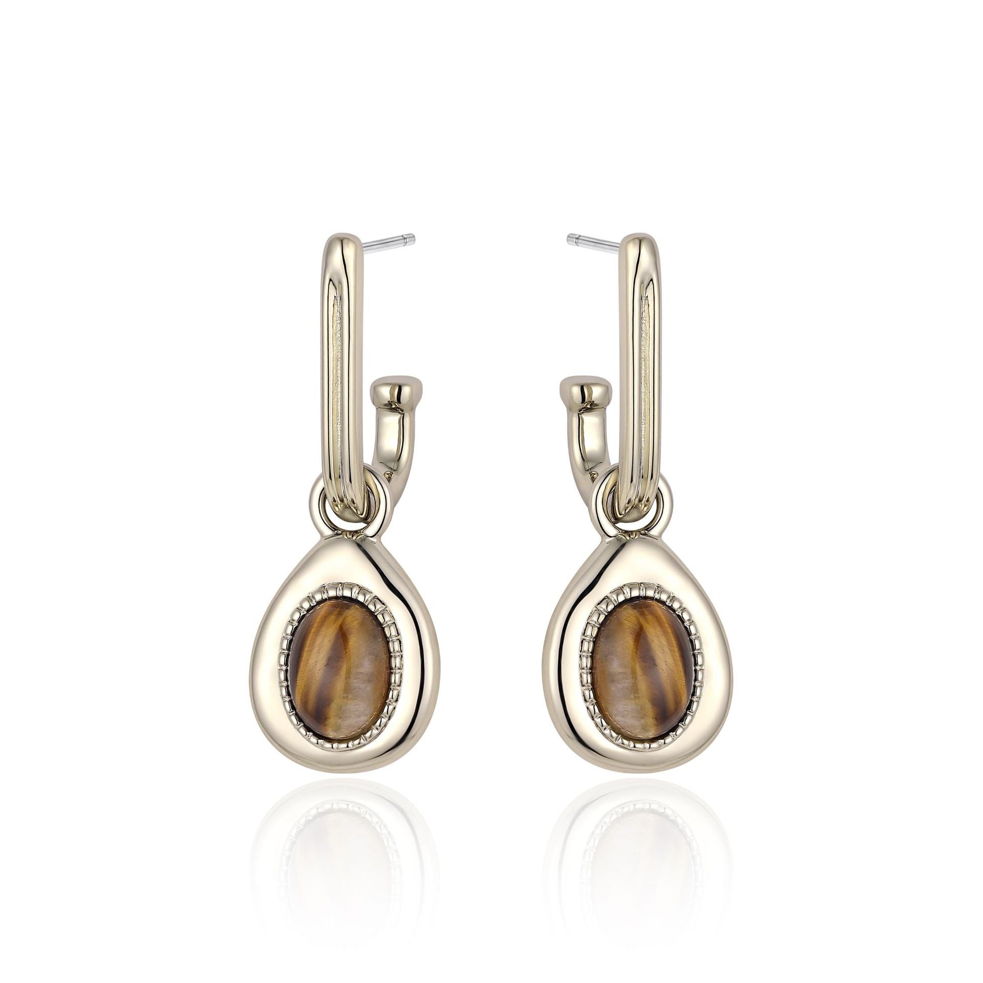 Tiger's Eye Earrings – Exotic Charm